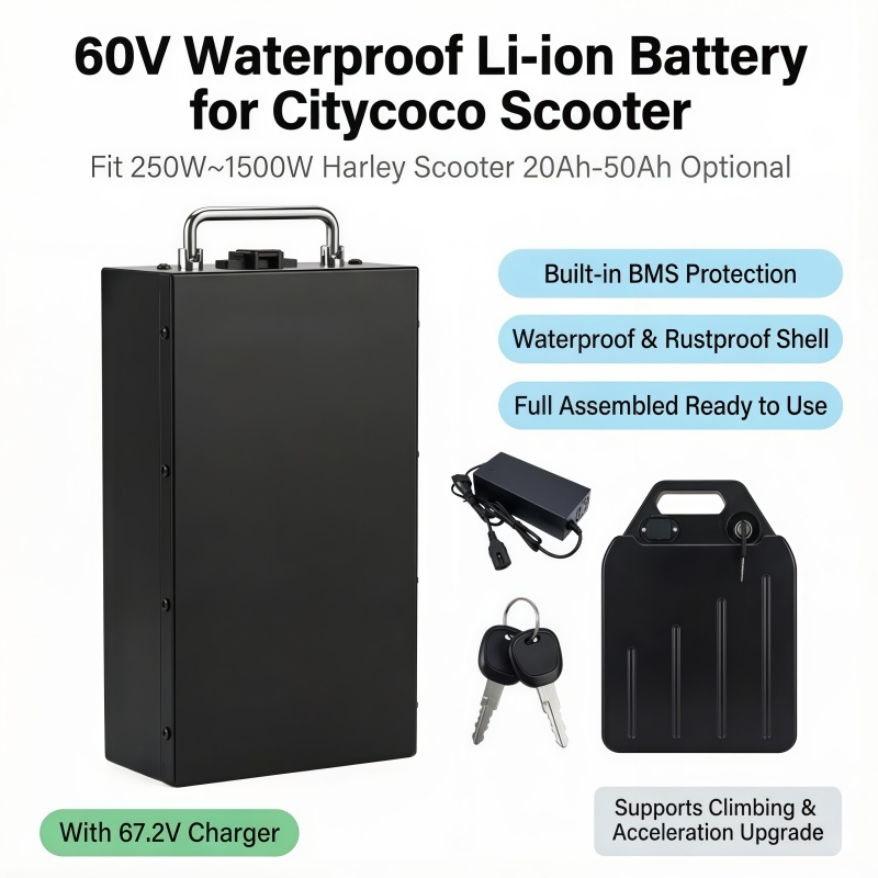60V 50Ah Electric Scooter Battery - Hızlı Değiştirilebilir 60V Lityum Pil, Tutarlı