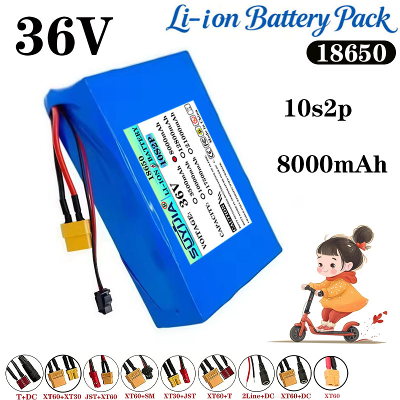 60V 50Ah Electric Scooter Battery - 36V 8Ah 10S2P 18650 Lityum Pil,