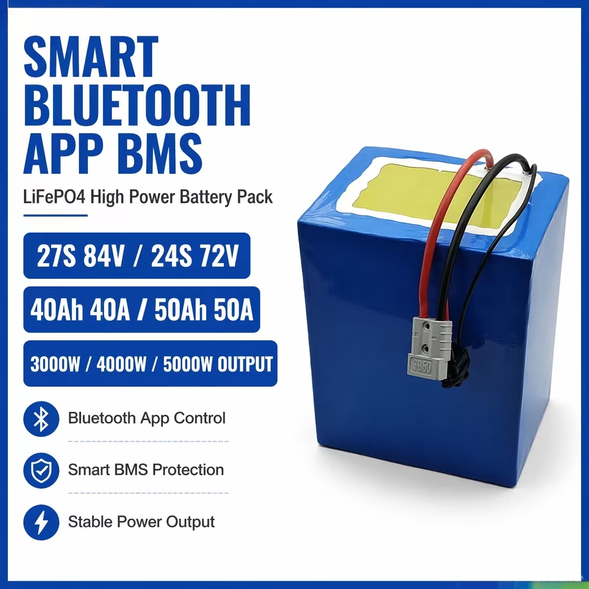 27S 84V 24S 72V 40Ah 40A 50Ah  - 84V 50A Smart Bms Bluetooth incelemesi ve fiyatı