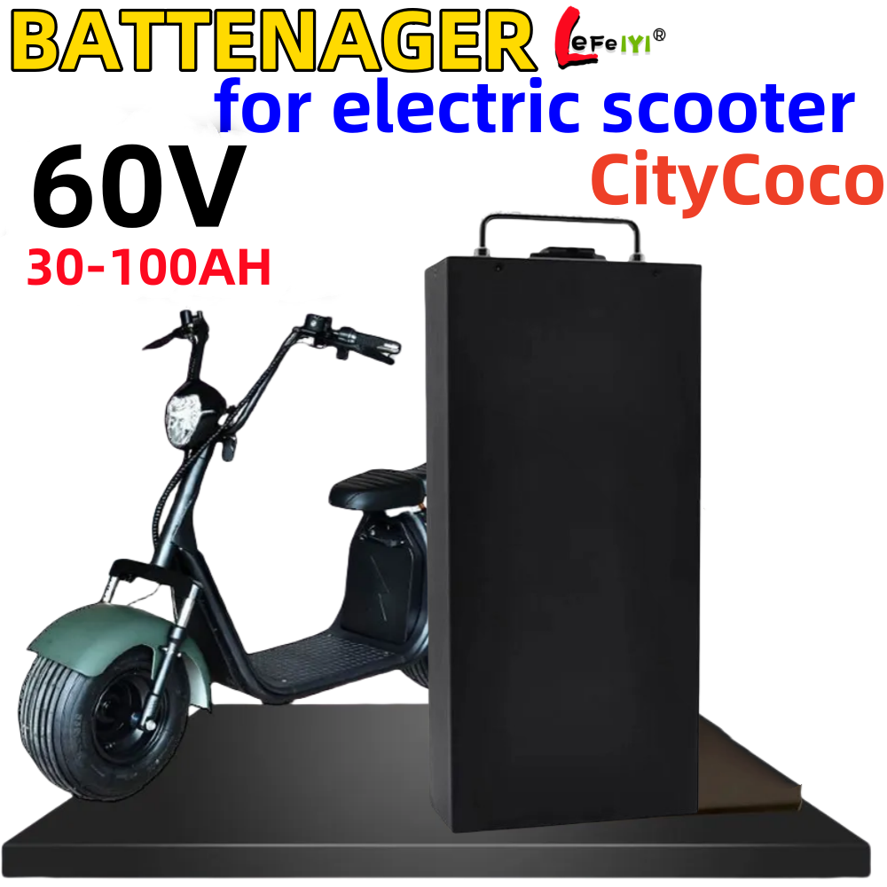 Harley Citycoco 60 v 100Ah Ele - 60V 50Ah Electric Scooter Battery incelemesi ve fiyatı